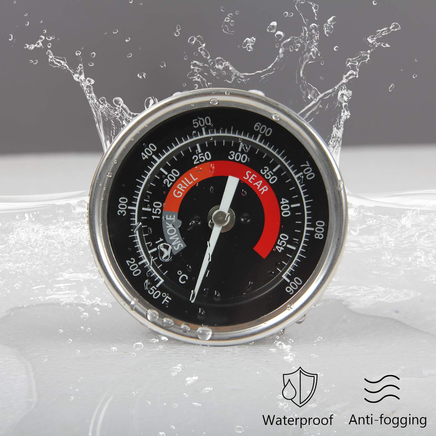 KAMaster stainless-steel probe rod delivers accurate internal temps with a quick response.