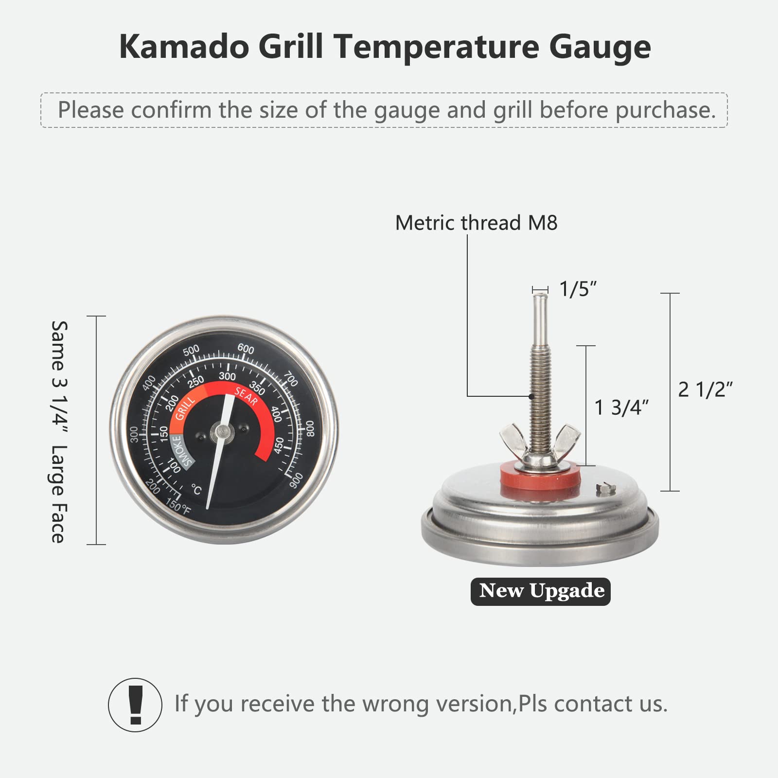 KAMaster waterproof glass lens keeps readings clear in high-heat grilling.