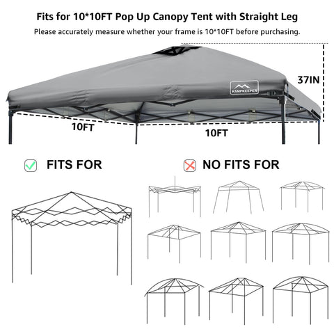 KAMPKEEPER air vent roof close-up highlights improved ventilation during use.