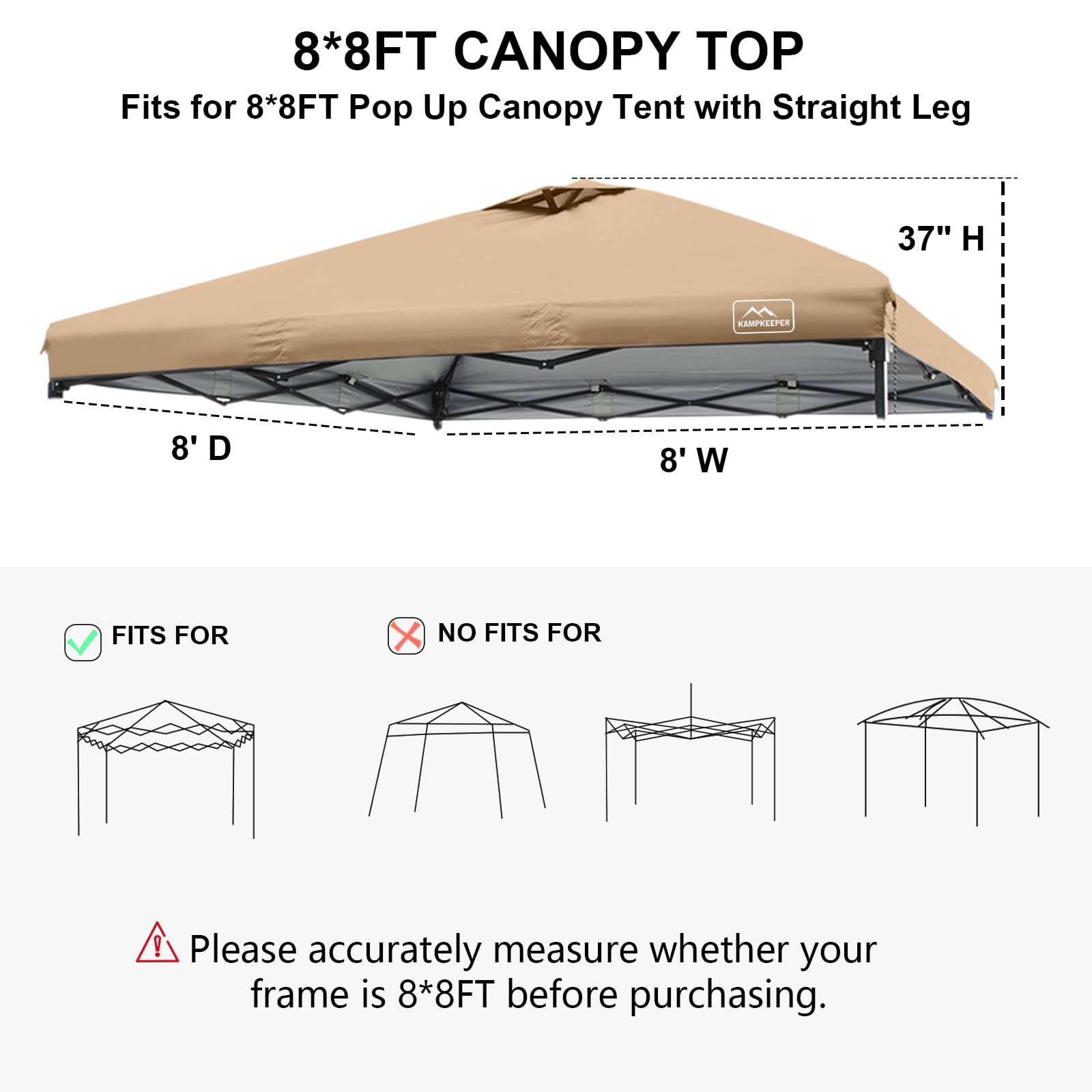 KAMPKEEPER canopy top air vent improves airflow under the shelter.