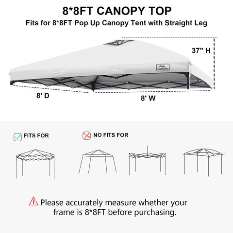 KAMPKEEPER pop-up canopy top with air vent for better airflow