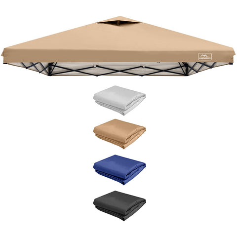 KAMPKEEPER replacement top canopy 8x8 khaki fits standard frames for easy shade.