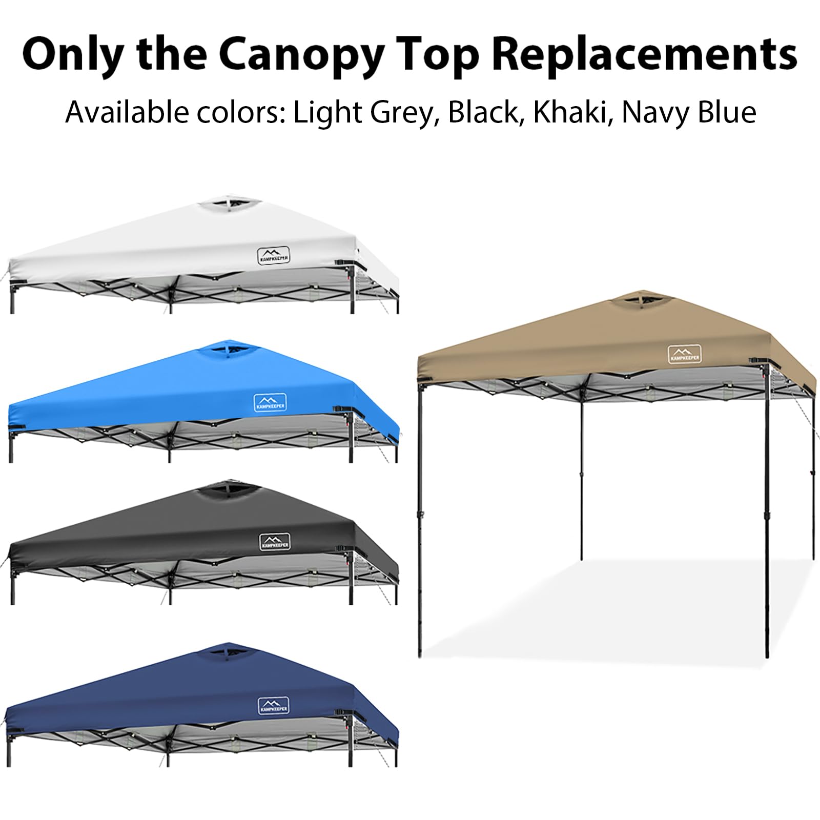 KAMPKEEPER canopy top with Velcro tabs for quick install