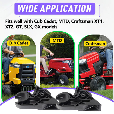 Kamrexi hood pivot bracket 731-10069D; multi-model compatibility for Cub Cadet, MTD, Craftsman.