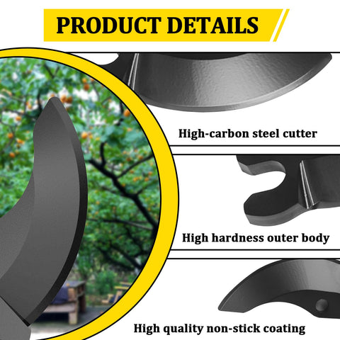 Kamrexi N920015 pruning blade edge detail highlighting razor-sharp precision.