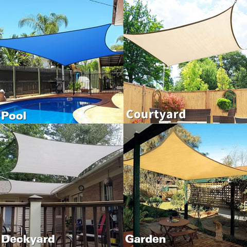KANAGAWA sun shade sail stainless steel D-rings resist wear
