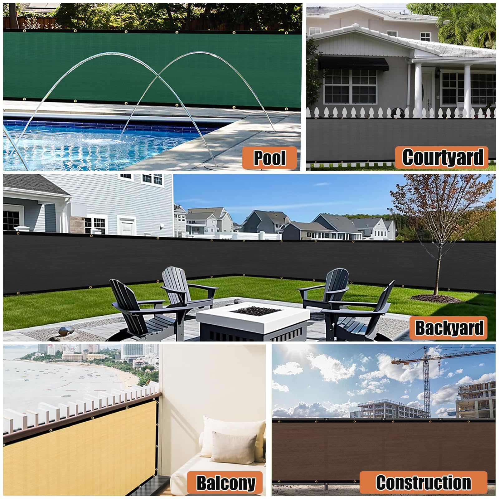KANAGAWA easy installation with included cable ties for fences or walls.