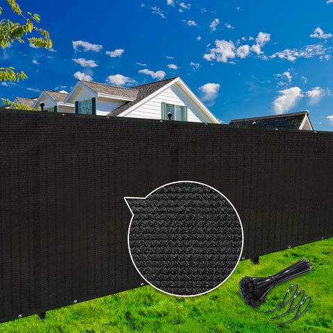 KANAGAWA privacy screen fence offers 90% blockage for yard privacy.