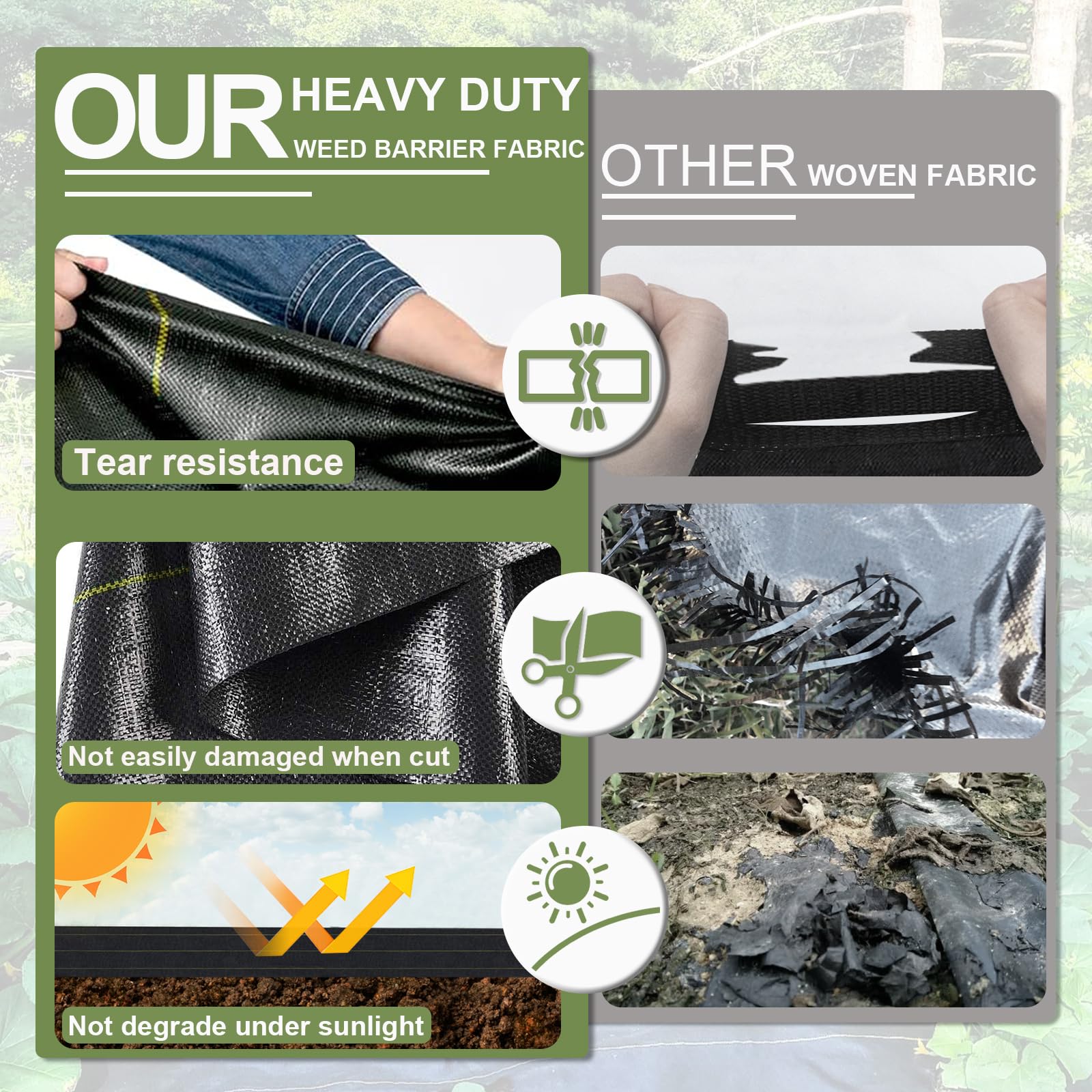 KANAGAWA landscape staples included for quick, secure installation