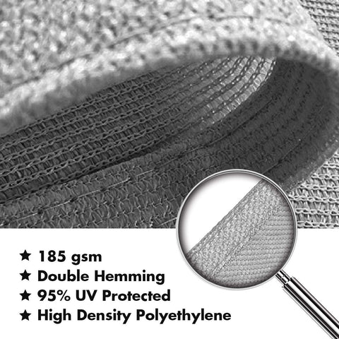 Kanagawa shade sail curved-edge design maintains tautness and reduces sag.