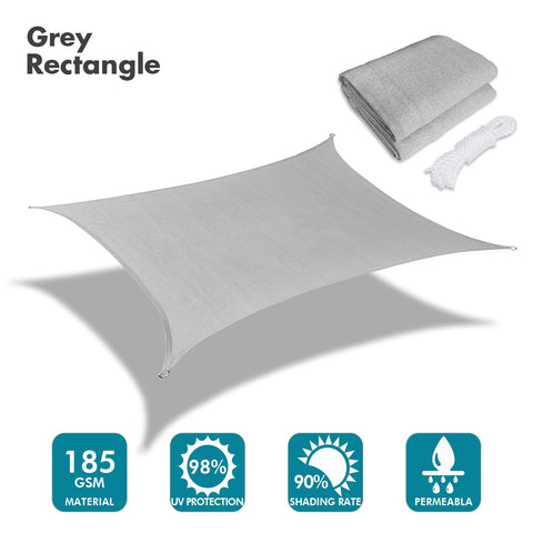 Kanagawa sun shade sail with D-rings at corners for durable installation.
