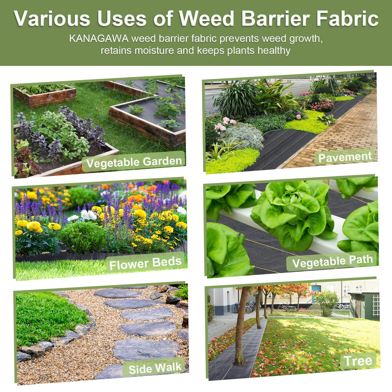 KANAGAWA barrier under gravel path for weed control