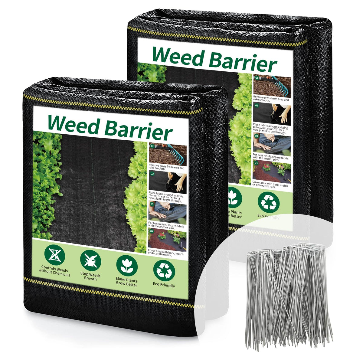 KANAGAWA heavy-duty weed barrier fabric close-up showing rugged texture and weed suppression