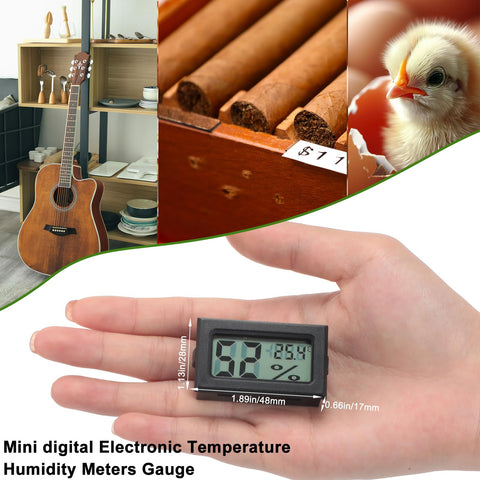 Pack of 24 compact meters for easy greenhouse and cellar monitoring.