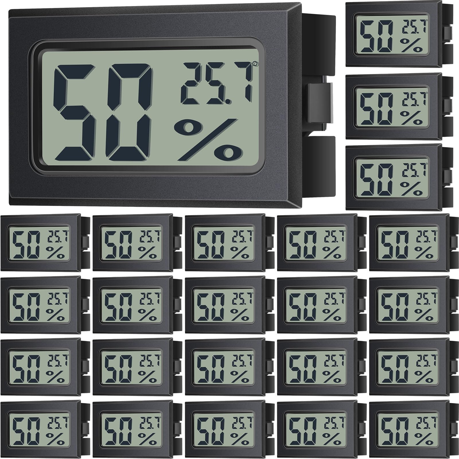 Kanayu mini hygrometer with interior display for quick temp and humidity checks.