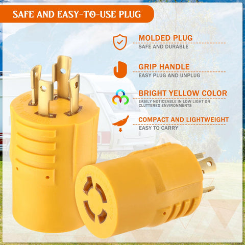 Kanayu molded plug close-up showing durable all-weather materials ready for outdoor use.