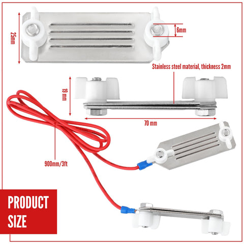 Kanayu polytape-to-polytape connector with 90 cm wire for seamless current.