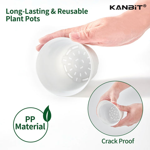KANBIT small pot with textured surface ideal for painting and crafts.