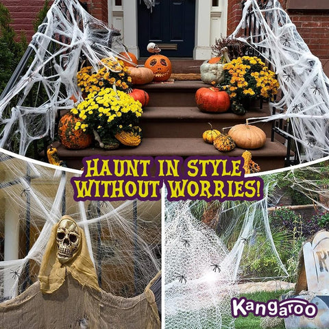 Kangaroo spiderweb layout helps cover large spaces with minimal effort.