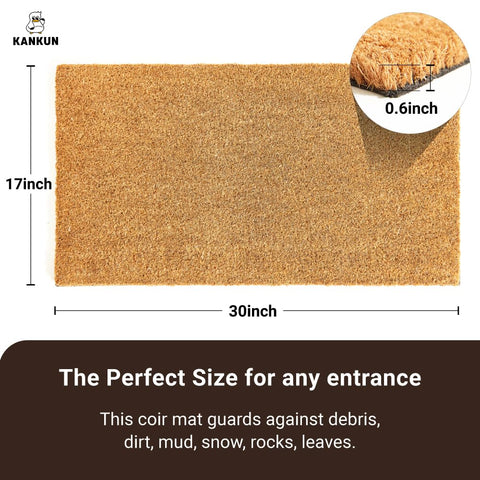 KANKUN coco coir bristle closeup showing natural scraping power