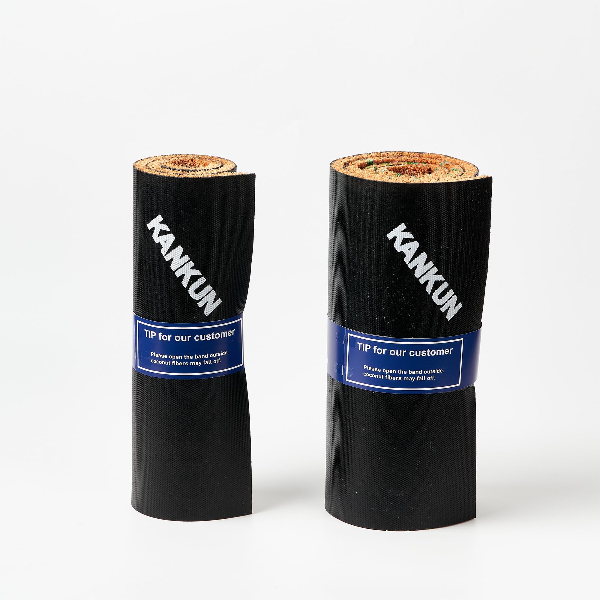KANKUN Coco Coir mat dirt scraping action reduces indoor mess