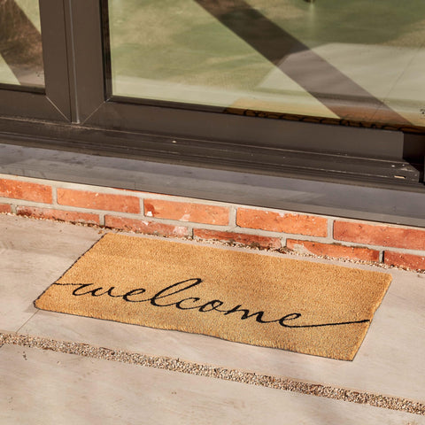 Close-up of KANKUN mat with heavy backing designed for outdoor entrances