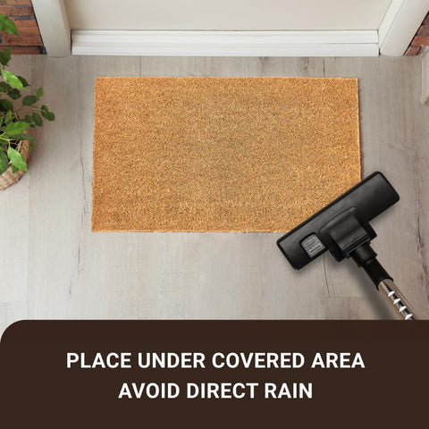 KANKUN Coco Coir mat heavy-duty backing close-up