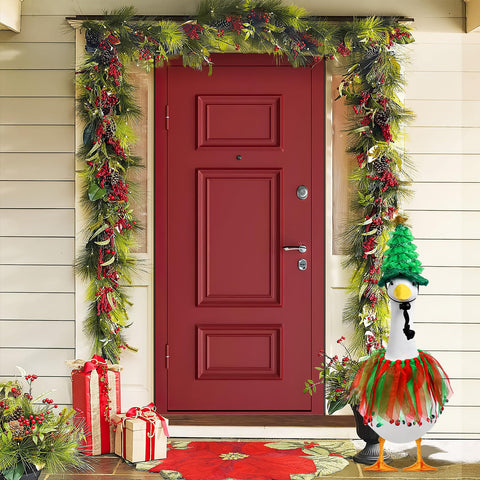 Kanmeii 23-inch porch goose St. Patrick's outfit adds festive green accents