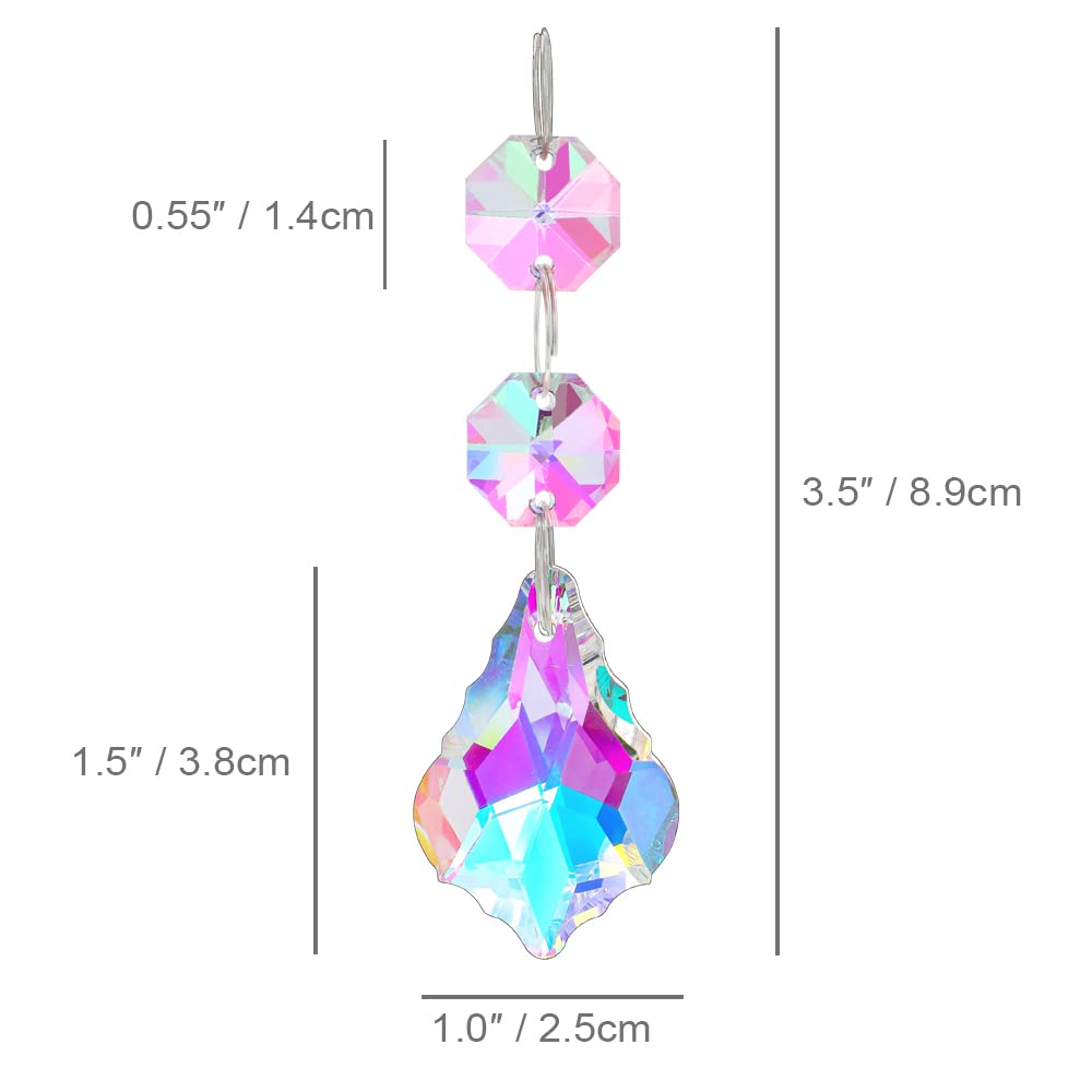 Kanpura AB crystal maple leaf pendants add sparkle to windows
