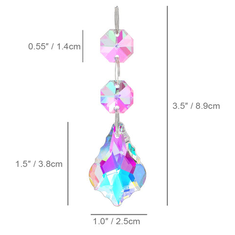 Kanpura AB crystal maple leaf pendants add sparkle to windows