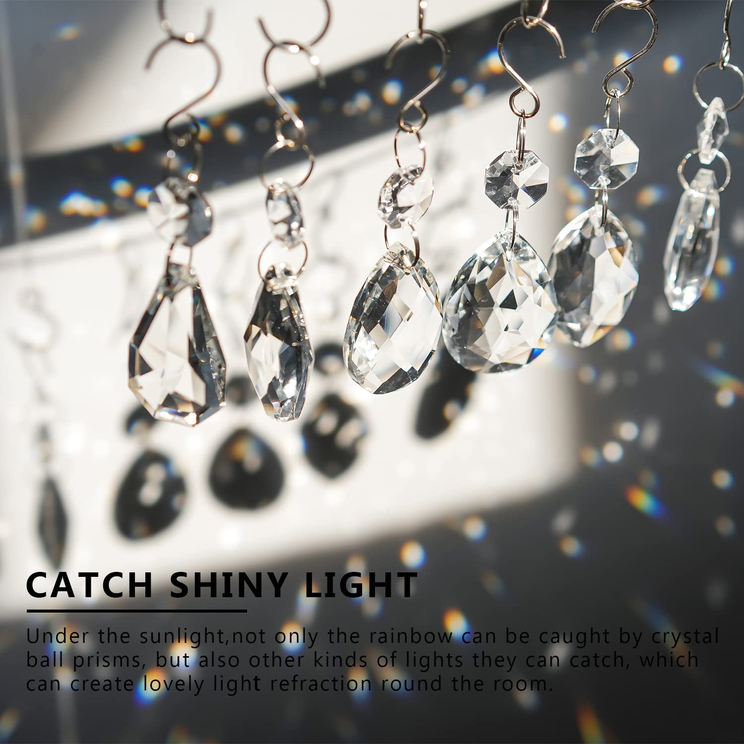 Kanpura chandelier pendant prisms elevate room ambiance with shimmer