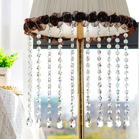 KANPURA chandelier prism 12.7in hang length adds elegant sparkle to rooms.