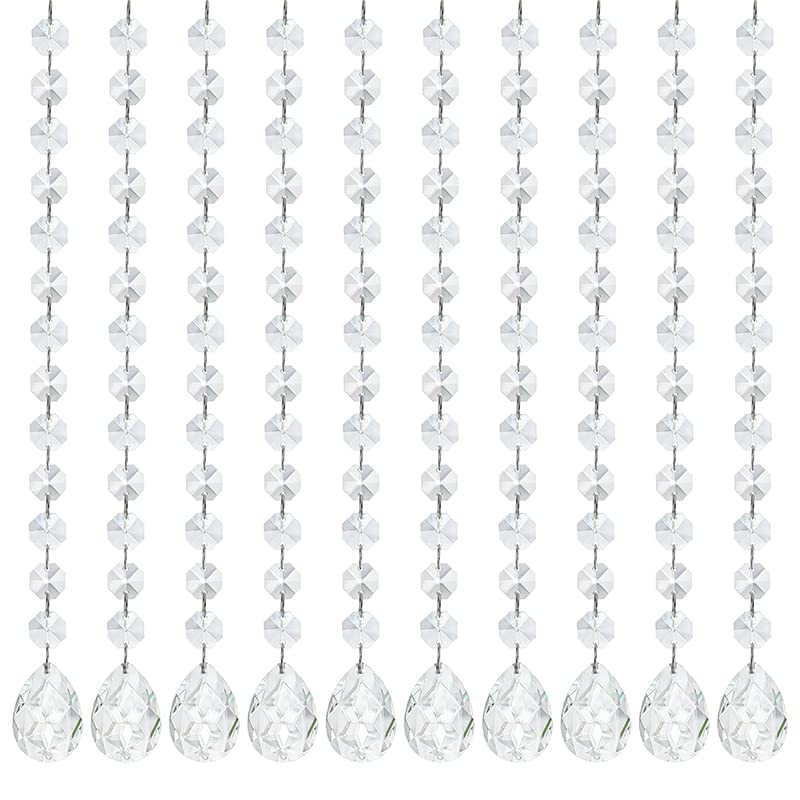 Kanpura clear crystal Bauhinia prisms brighten chandeliers with radiant sparkle.