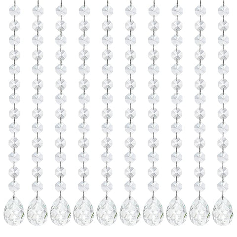 Kanpura clear crystal Bauhinia prisms brighten chandeliers with radiant sparkle.