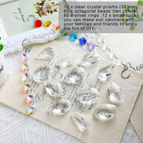 kanpura DIY Suncatchers octagonal beads color-rich beads for sparkling reflections