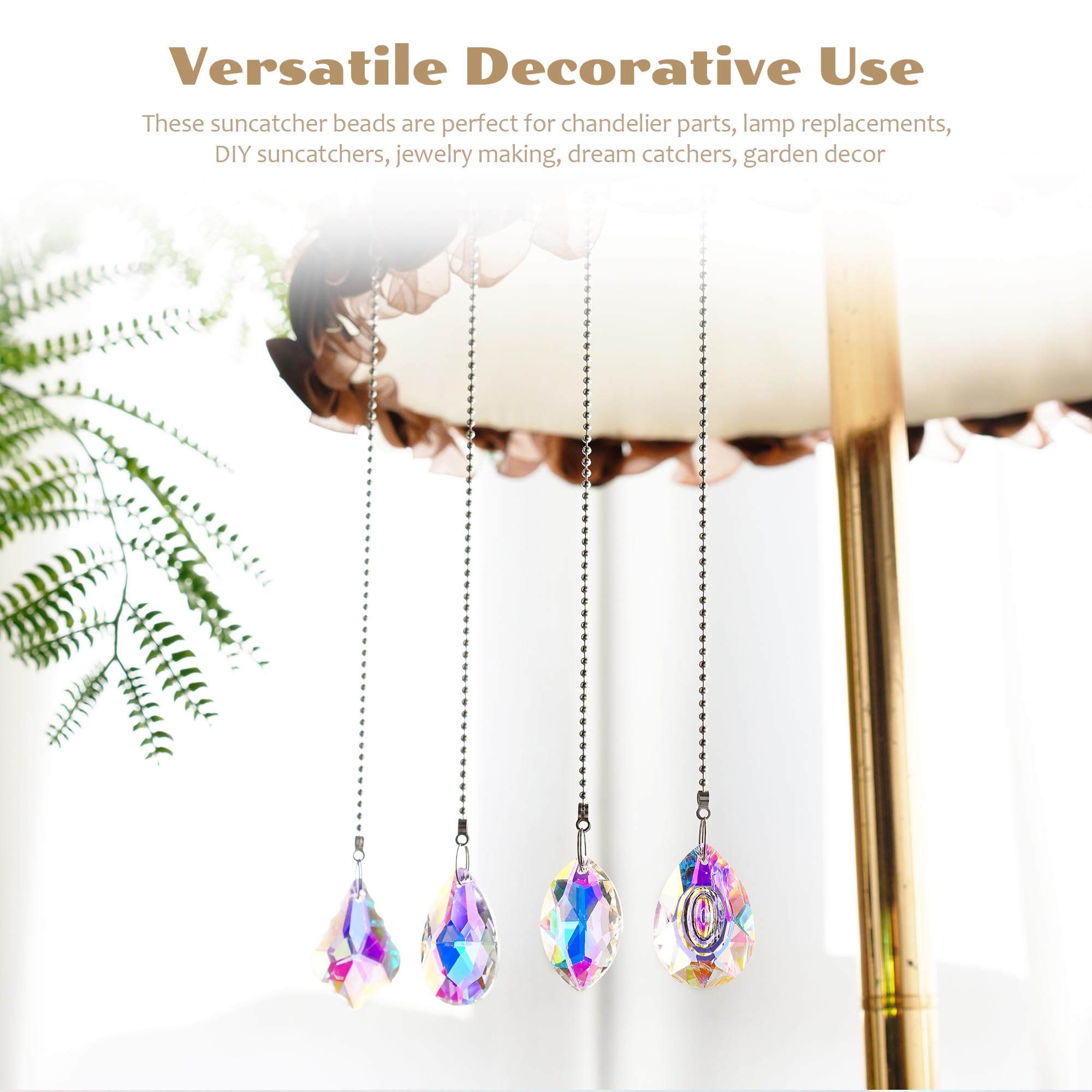 Kanpura lamp replacement prisms brighten interiors with color.