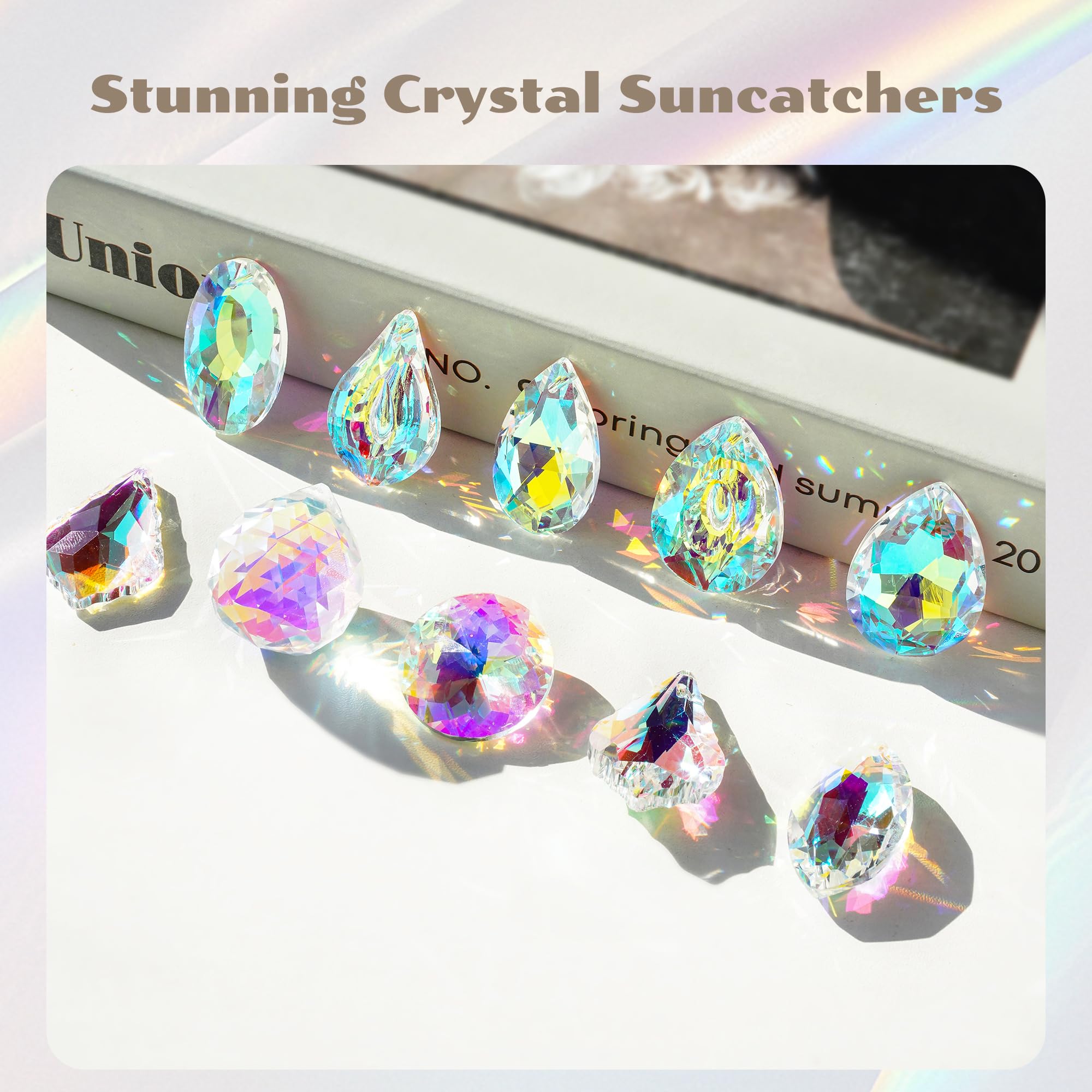 Kanpura rainbow-maker window prisms refract sunlight beautifully.