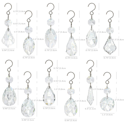 Kanpura sun catcher crystals create colorful light displays on windows