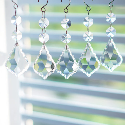 Kanpura crystal suncatcher prism collection creates vivid rainbow light displays.