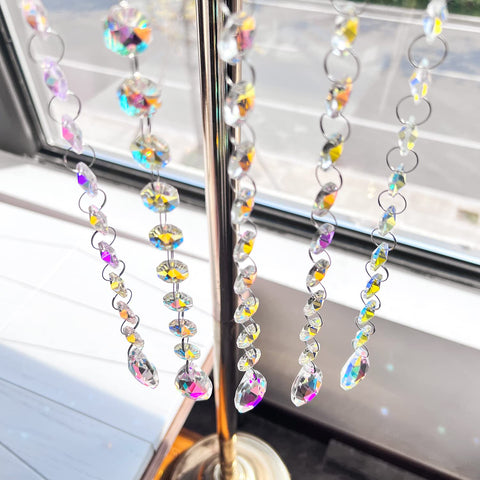 KANPURA suncatcher-quality crystals scatter light to create mood-enhancing color patterns