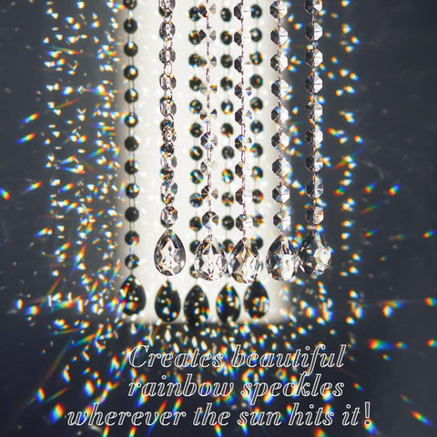 Top 14mm octagon beads connect for quick, secure hanging.