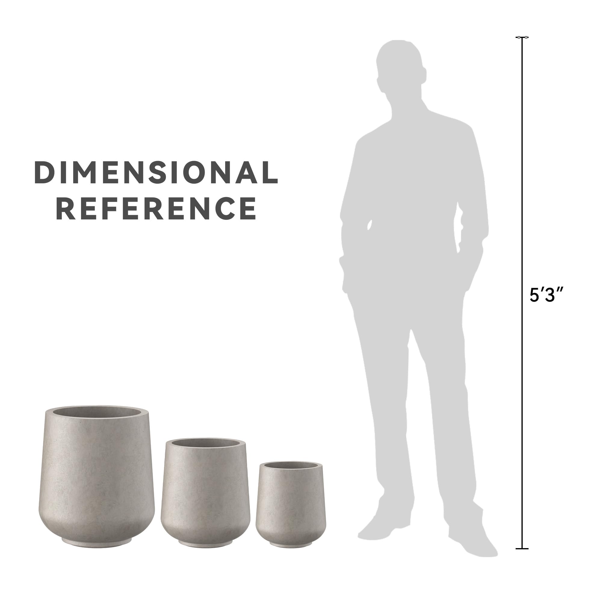 Kante large-capacity planter supports bigger plants while keeping a clean, unified aesthetic.