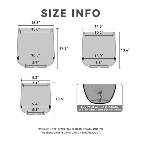 Kante 15-3 round concrete planter, side view, blends modern curves with durable outdoor use.