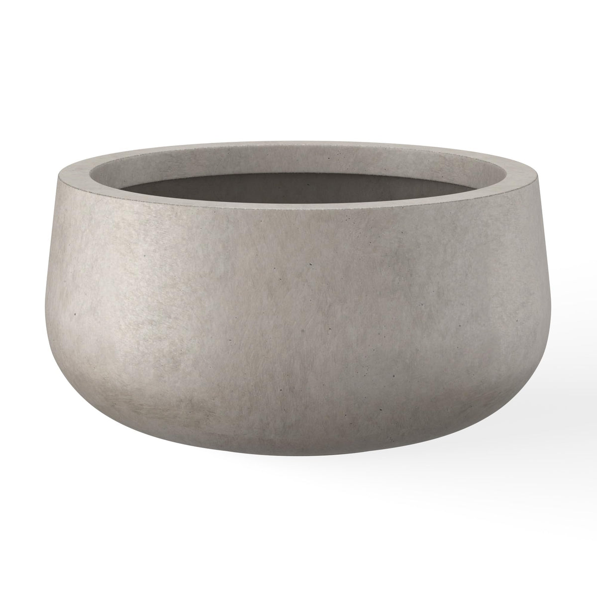 Kante 15.7-inch round concrete planter close-up texture with visible pores for modern décor.