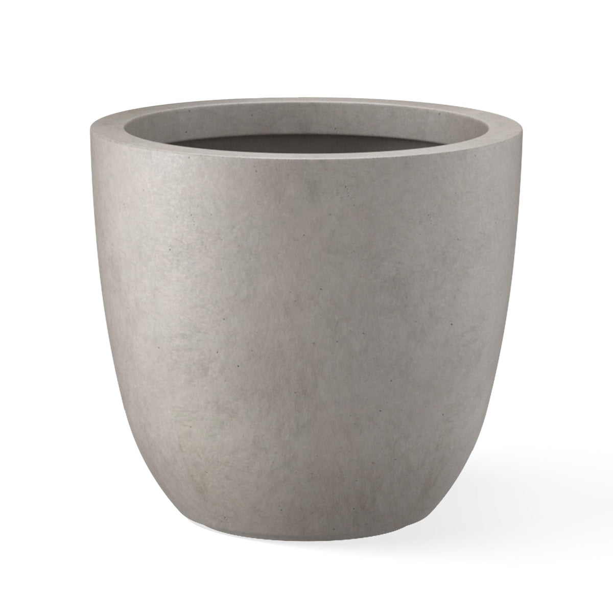 Kante buff concrete planter 18in front view for modern balcony decor.