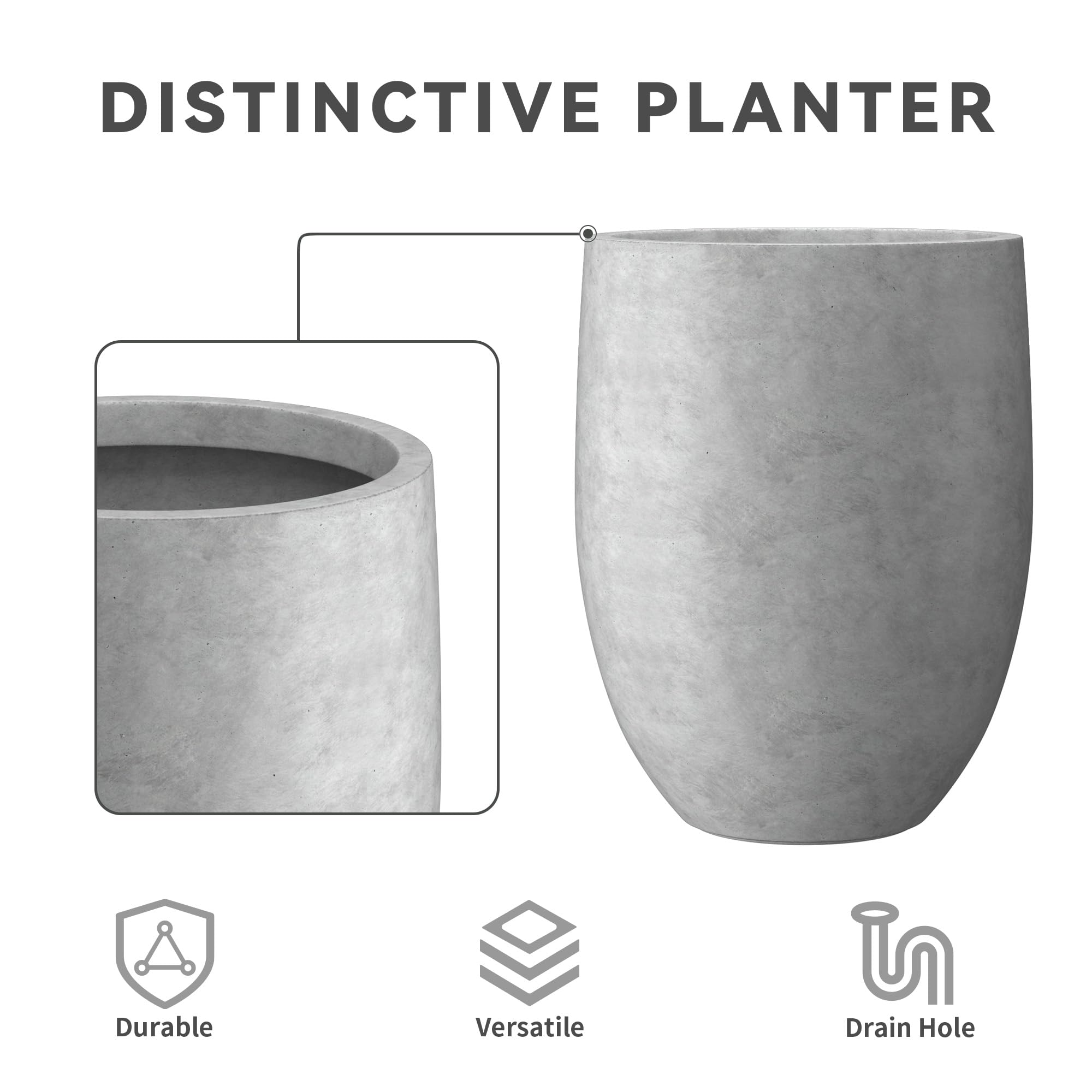 UV resistant coating keeps color vibrant on Kante planter outdoors