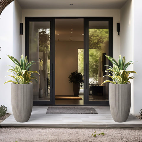 Kante handmade planter from ecofriendly process, lightweight for easy placement.
