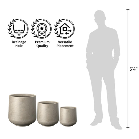 Kante minimalist contemporary concrete planter complements modern decor