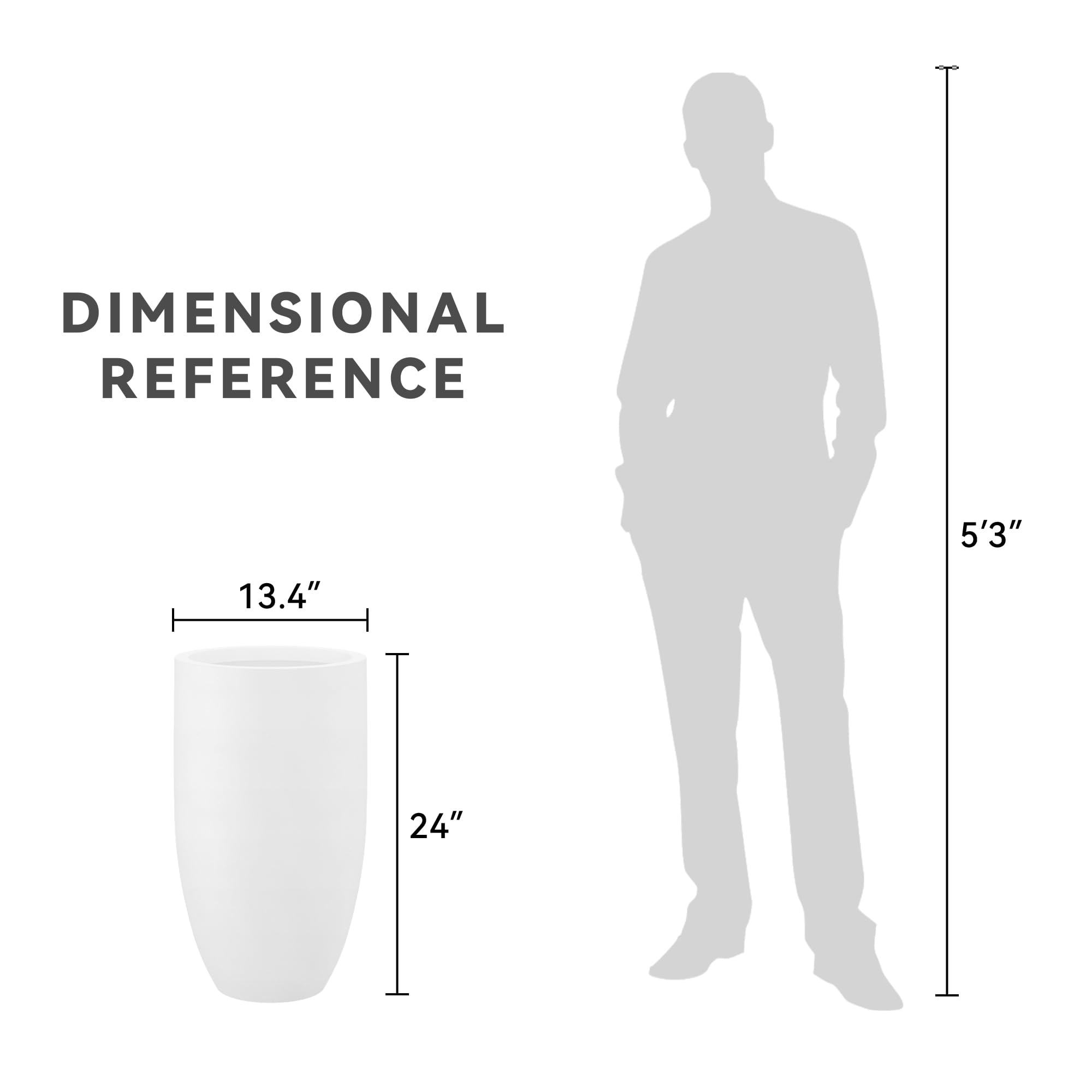 Kante modern planter ideal for shelves, patios, and garden corners.
