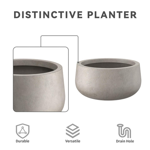 Kante outdoor-ready planter built to withstand sun, rain and wind.